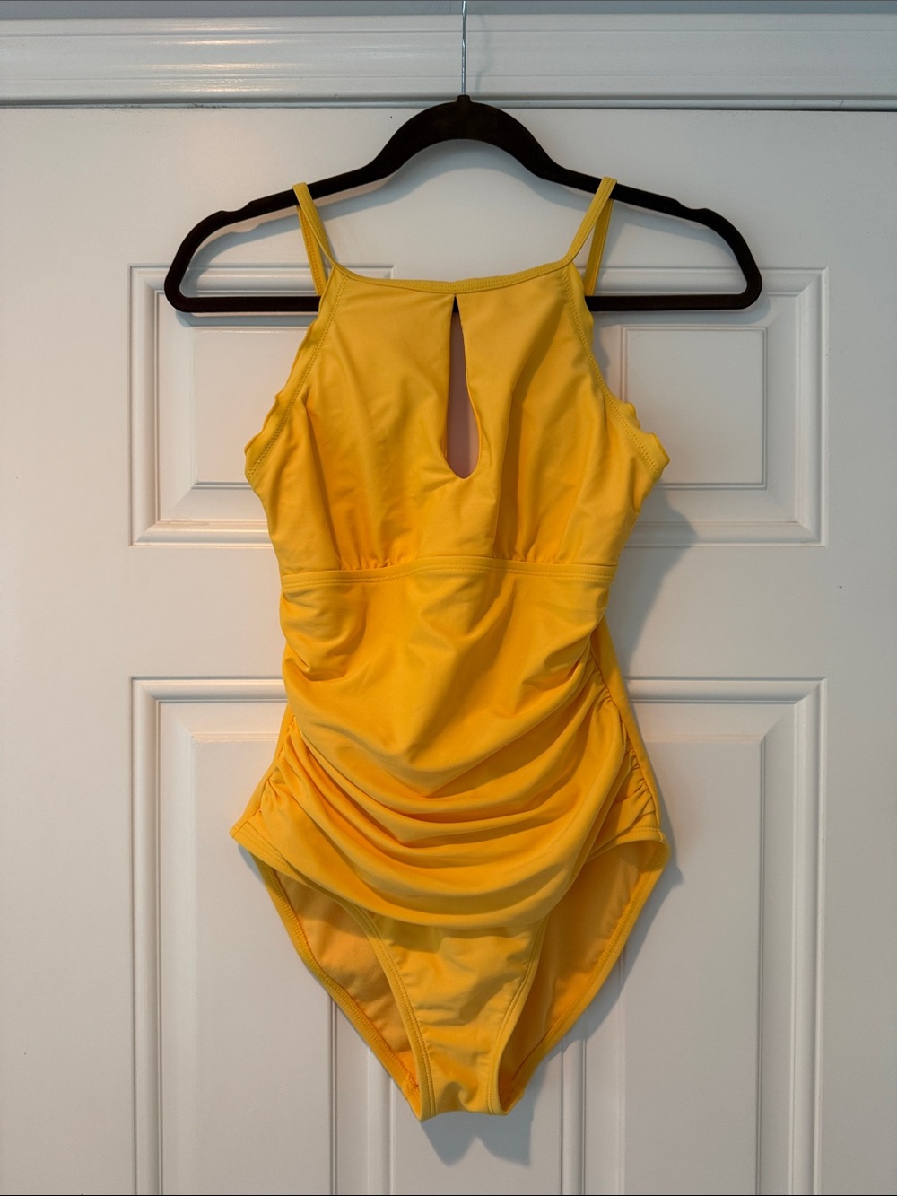 Ellen Tracy Bright Yellow Swim One Piece